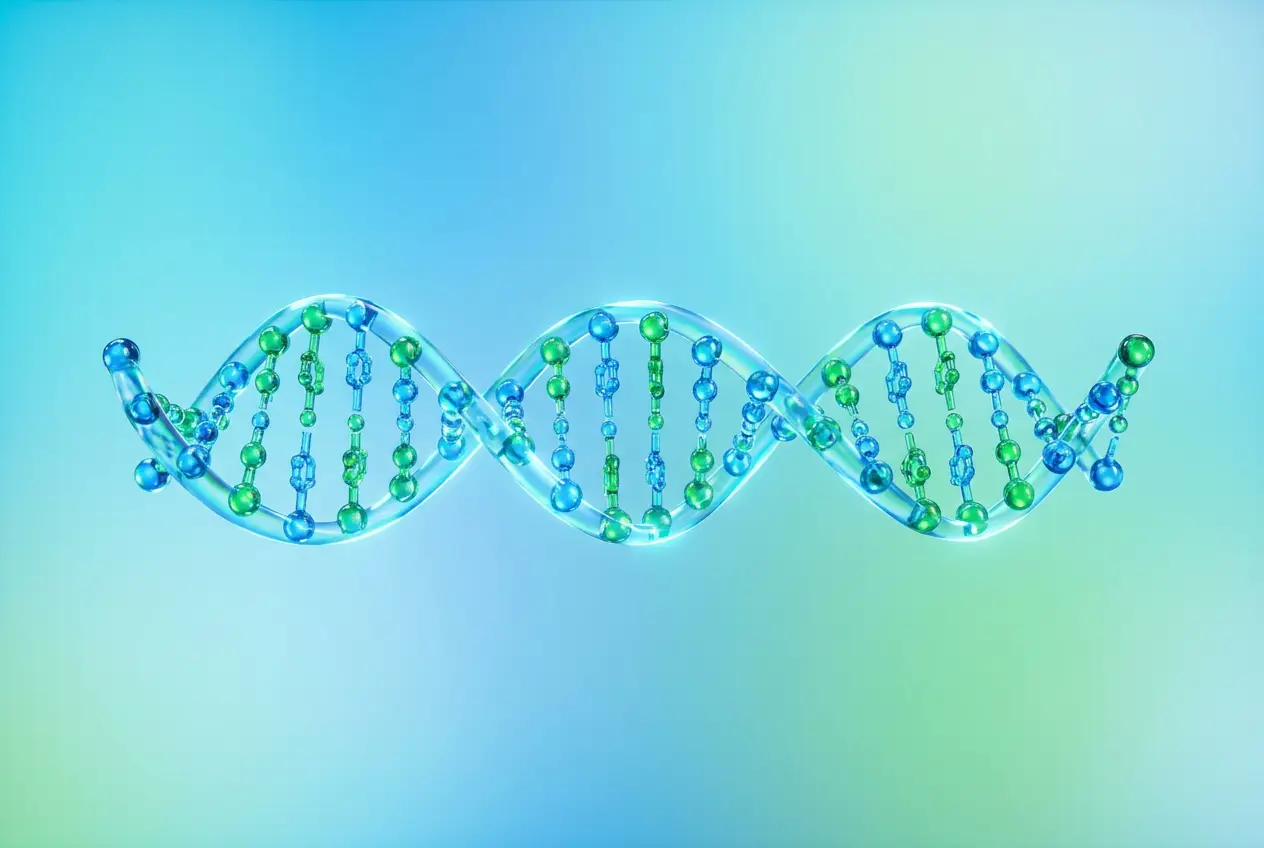 A macro illustration of a molecular helix structure